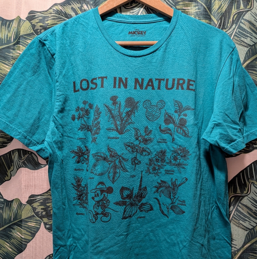 Disney Teal 'Lost in Nature' Graphic Tee